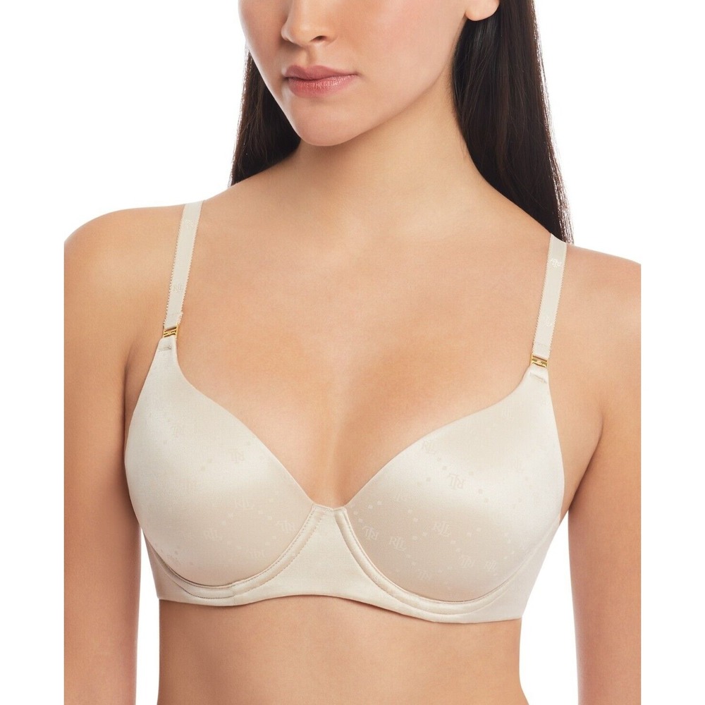 Lauren Ralph Lauren Comfort Collection Repeat Logo‎ T shirt Bra 38DDD 38 DDD $58